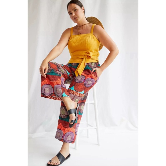 Anthropologie Smocked Tie-Back Tank NWT Size XL - Picture 8 of 16